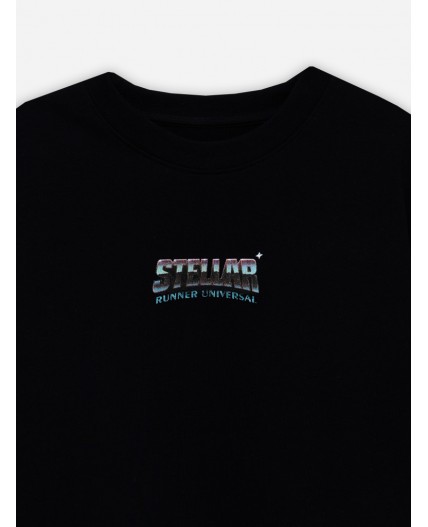 Футболка черный +печать18