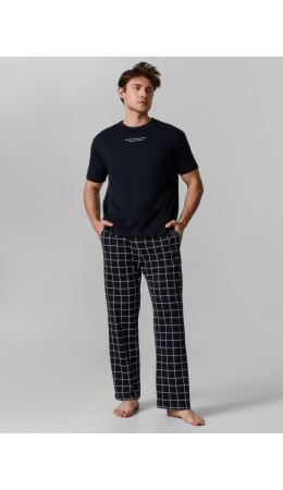 Комплект черный +клетка на черном