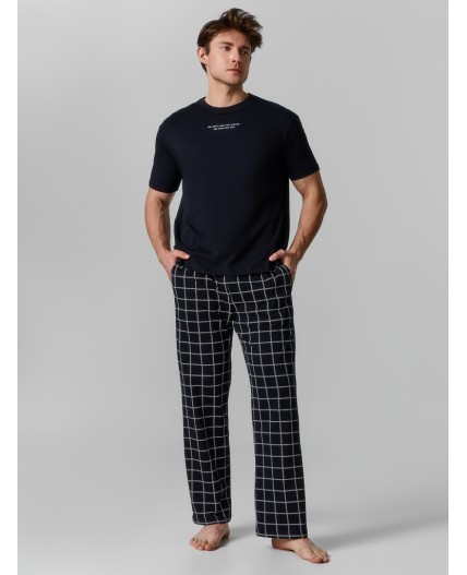 Комплект черный +клетка на черном