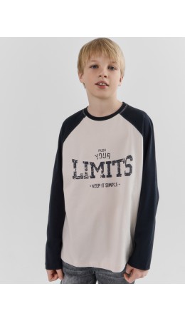 Джемпер льняной +печать