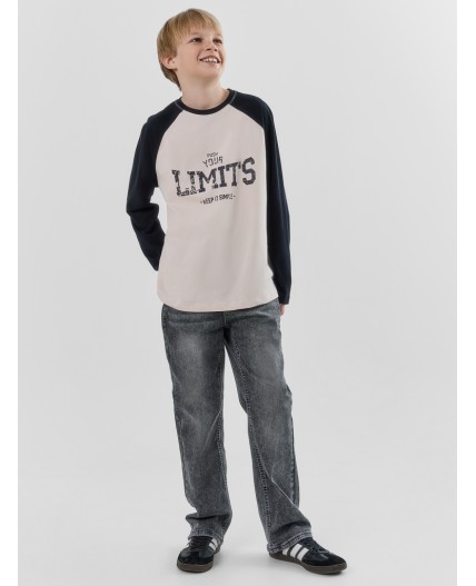 Джемпер льняной +печать