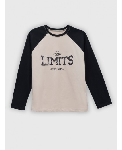 Джемпер льняной +печать