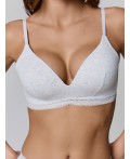 Бюстгальтер серый меланж 4306-А