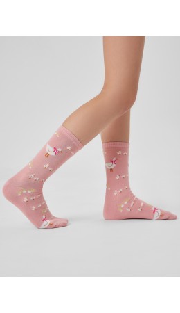 Носки сухая роза
