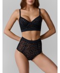 Бюстгальтер леопард на черном