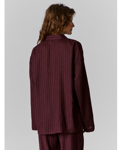 Рубашка полоска на т.шоколаде