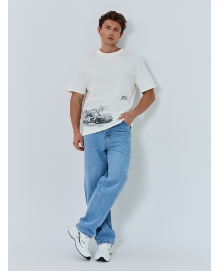 Футболка св.молочный +печать4