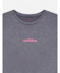 Туника ACID WASH серый +печать