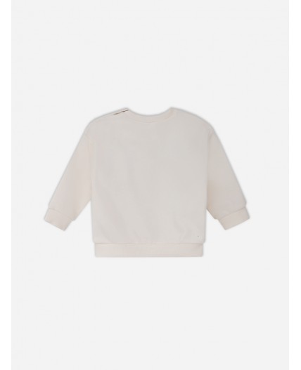 Джемпер молочный +печать