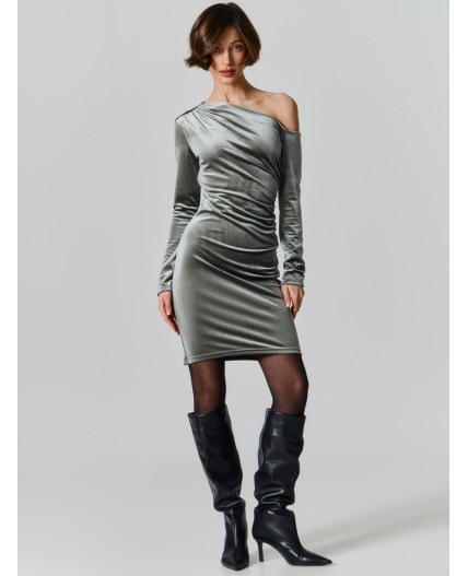 Платье глубокий зеленый