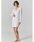 Халат сердечки на белом