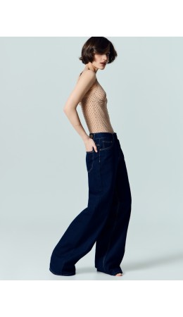 Джинсы темно -синий