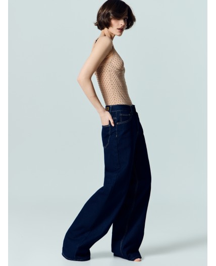 Джинсы темно -синий