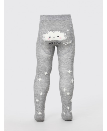 Колготки серый меланж