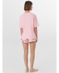 Пижама розовая сказка +котики на розовом