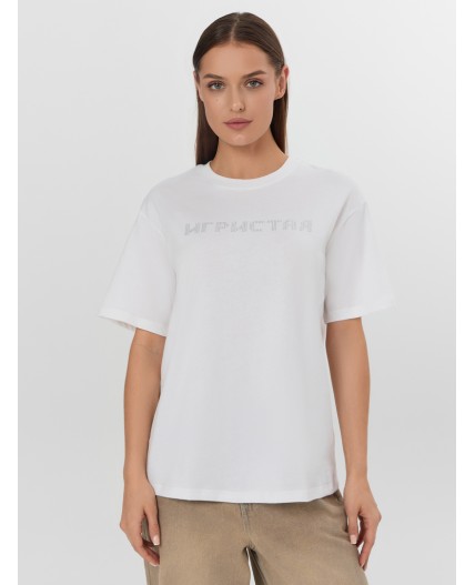 Футболка белый +печать11