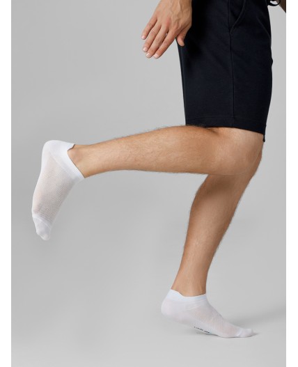 Носки белый /св.серый меланж /черный/