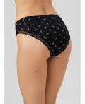 Трусы бантики на черном