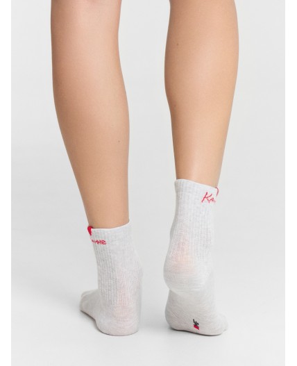 Носки св.серый меланж