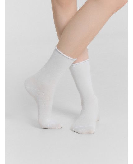 Носки белый /зефирный /сер.меланж/