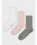 Носки белый /зефирный /сер.меланж/