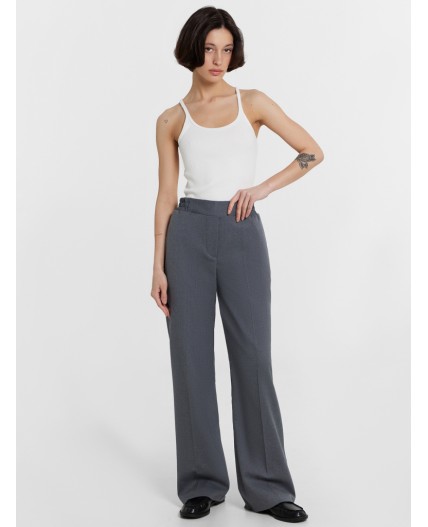 Брюки т.серый меланж