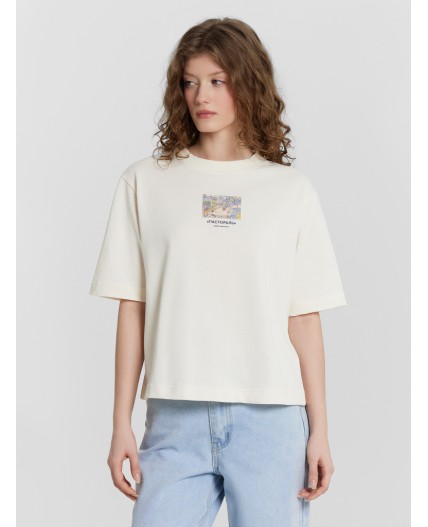 Футболка молочный +печать3