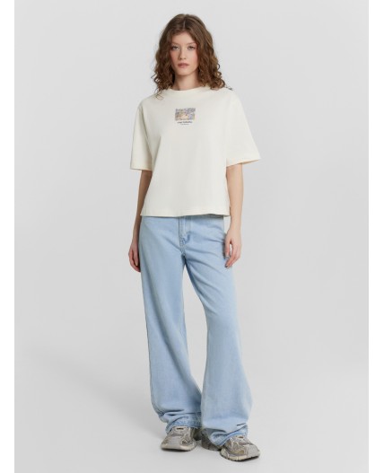 Футболка молочный +печать3