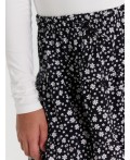 Юбка цветочки на черном
