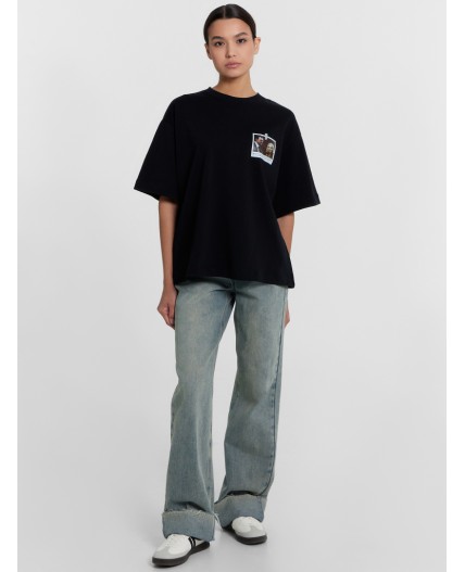 Футболка черный +печать4