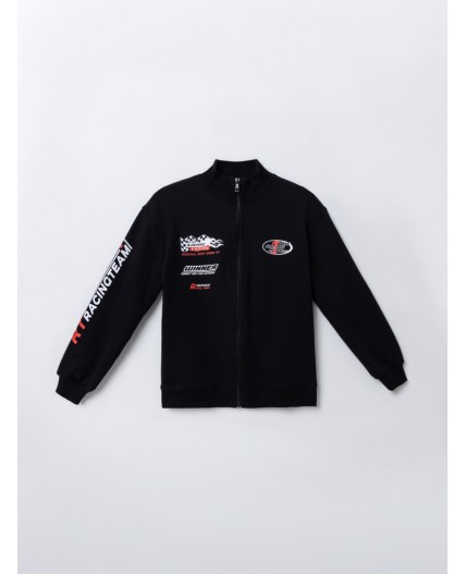 Толстовка черный +печать5