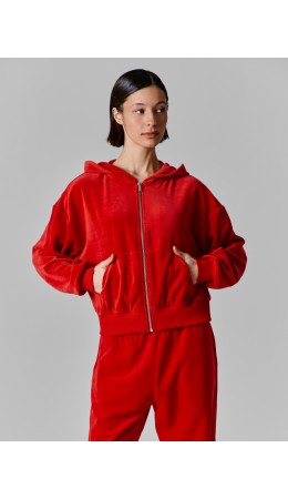 Толстовка красный +печать