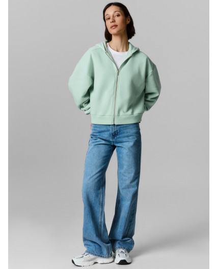 Толстовка н.зеленый +печать