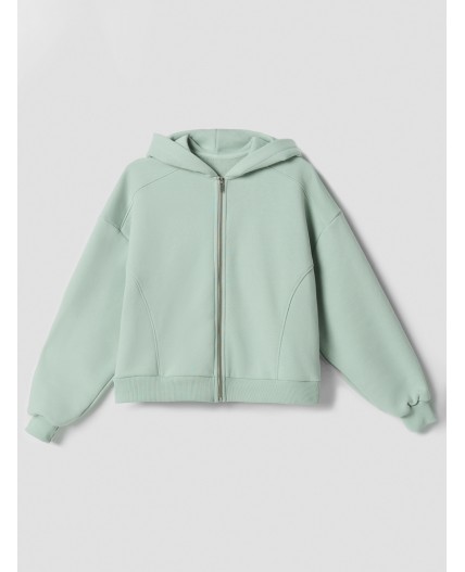 Толстовка н.зеленый +печать