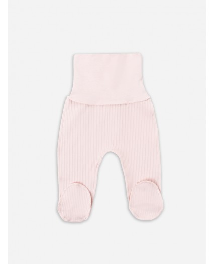 Ползунки розовый +зайки на бежевом