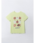 Футболка лаймовый сорбет +печать