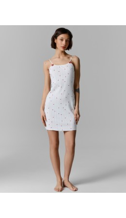 Сорочка красные сердечки1