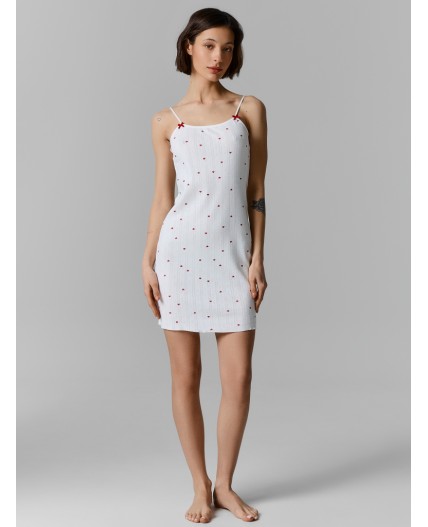 Сорочка красные сердечки1