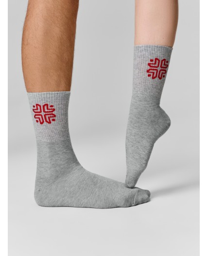 Носки серый меланж