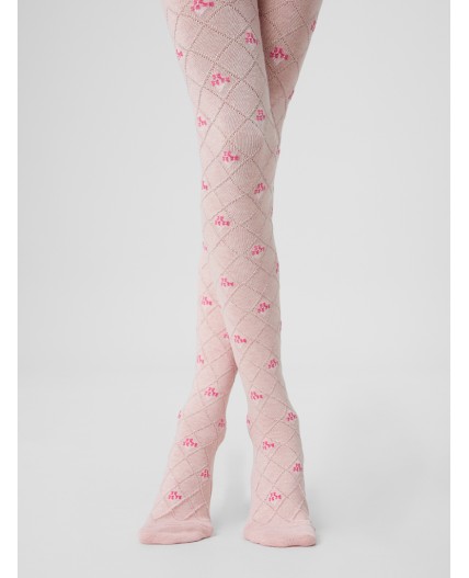 Колготки розовый меланж