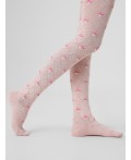 Колготки розовый меланж