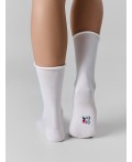 Носки белый /св.серый меланж /черный/
