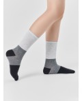 Носки св.серый меланж