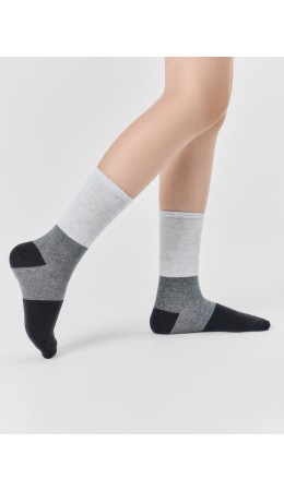 Носки св.серый меланж
