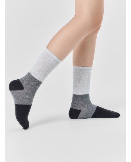 Носки св.серый меланж
