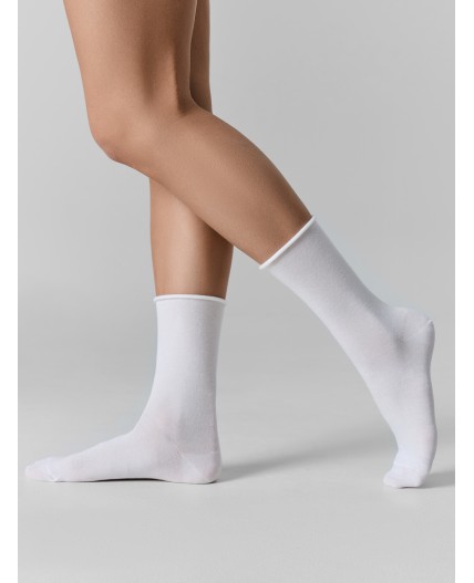 Носки белый /св.серый меланж /черный/