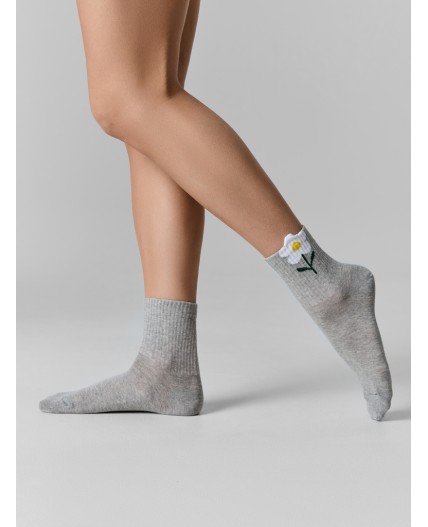 Носки серый меланж