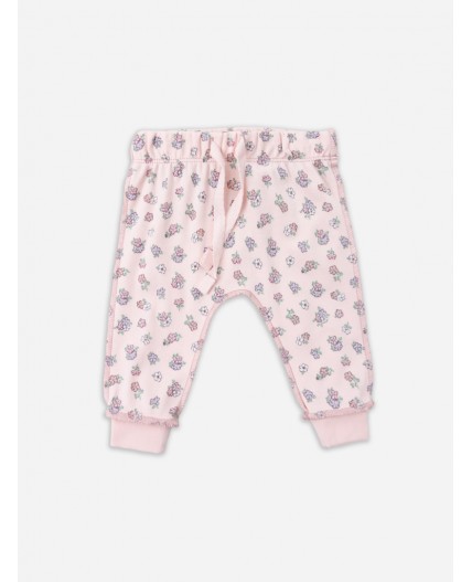 Комплект розовый +цветочки на розовом