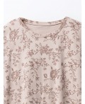 Сорочка цветы на бежевом