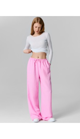 Брюки розовый